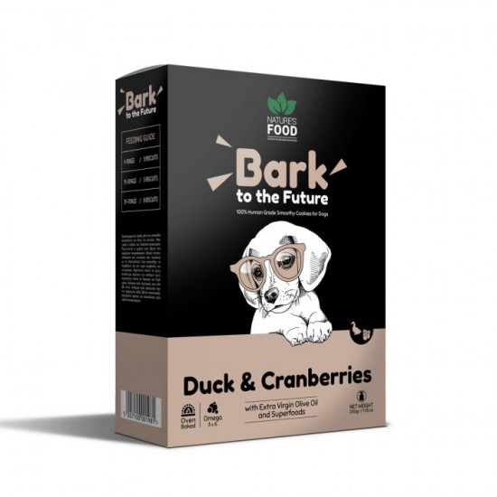ΜΠΙΣΚΟΤΑ BARK TO THE FUTURE DUCK & CRANBERRIES 200gr ΜΠΙΣΚΟΤΑ BARK TO THE FUTURE DUCK & CRANBERRIES 200gr