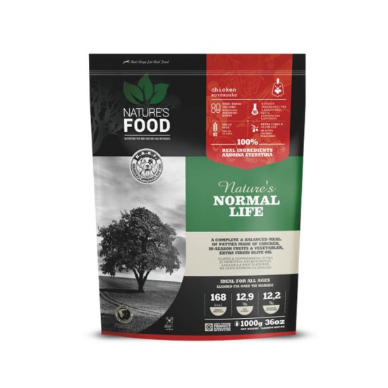 Natures Normal Life, Patties 1kg Natures Normal Life, Patties 1kg